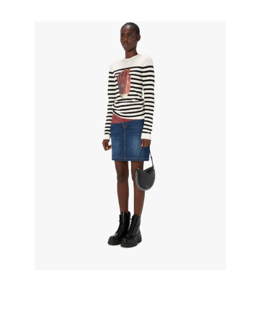 Jw Anderson Bumper-moon Shoulder Bag With Crystals In Black