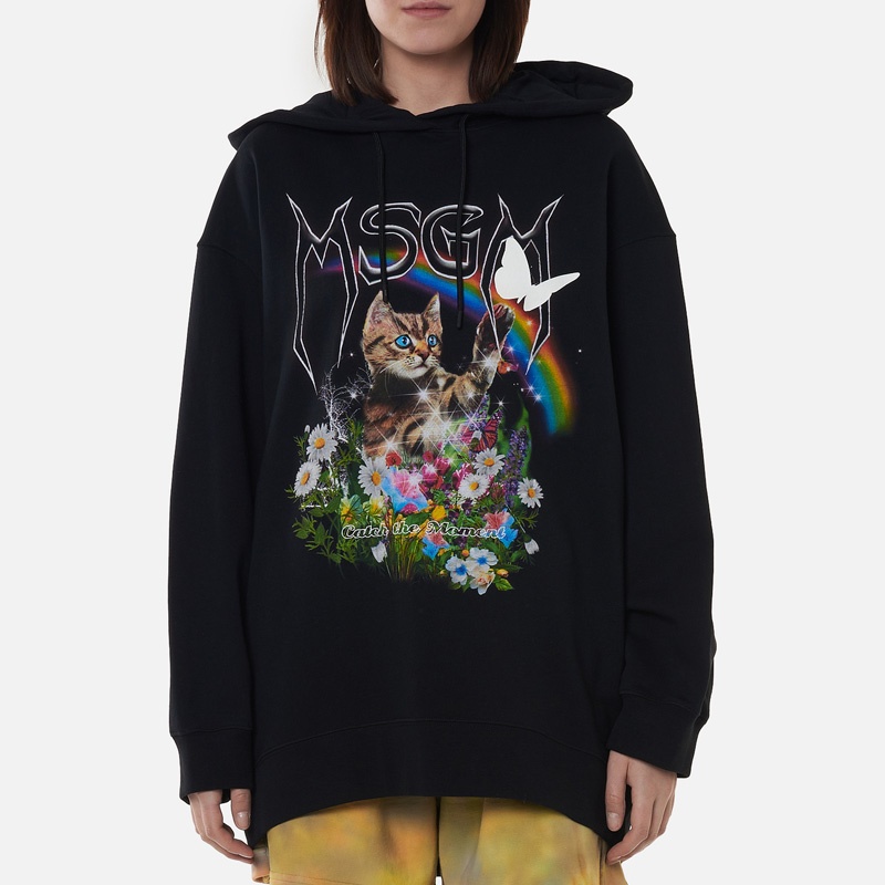MSGM LOGO HOODED SWEATER