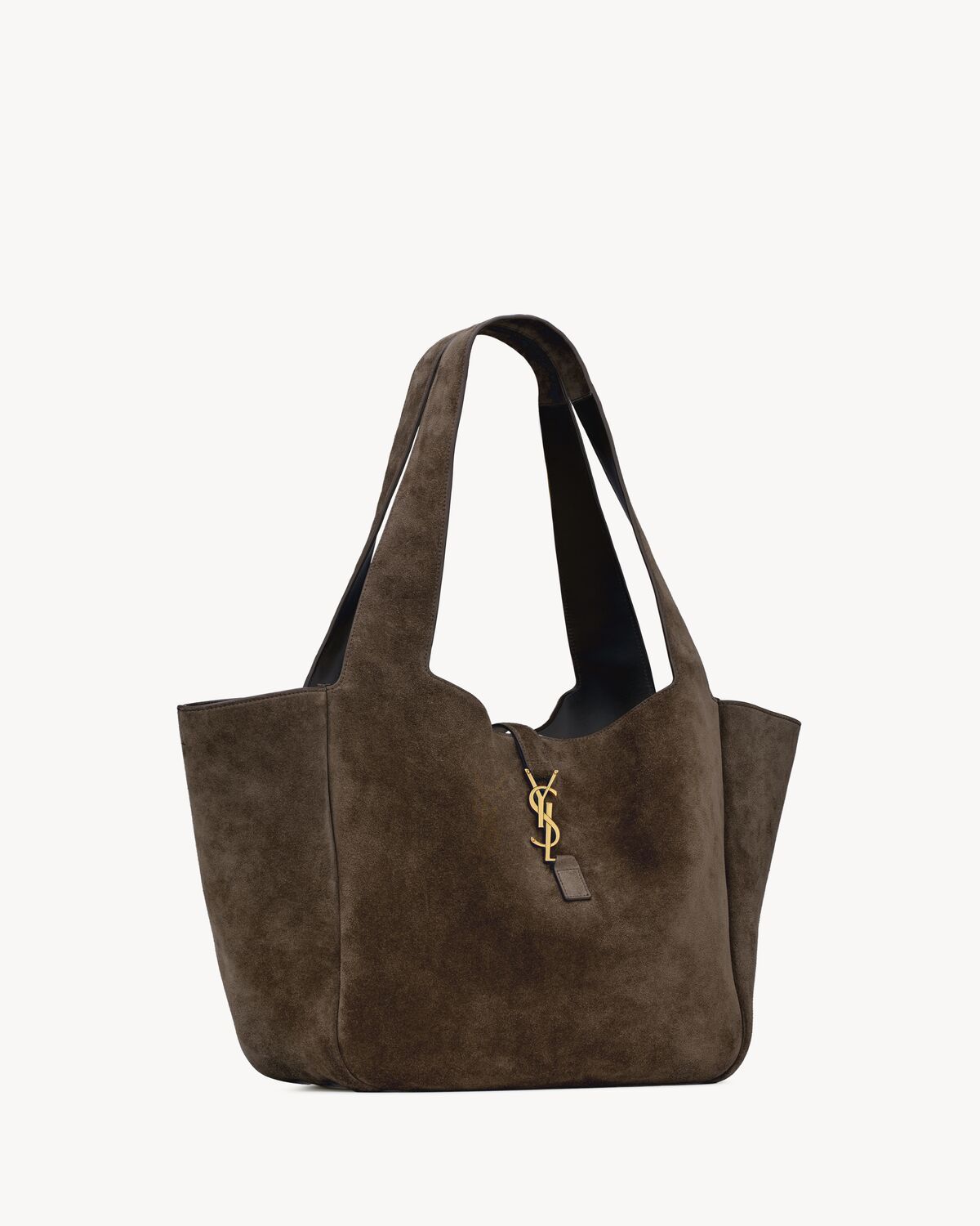 Saint Laurent Le 5 À 7 Bea In Suede In Brown
