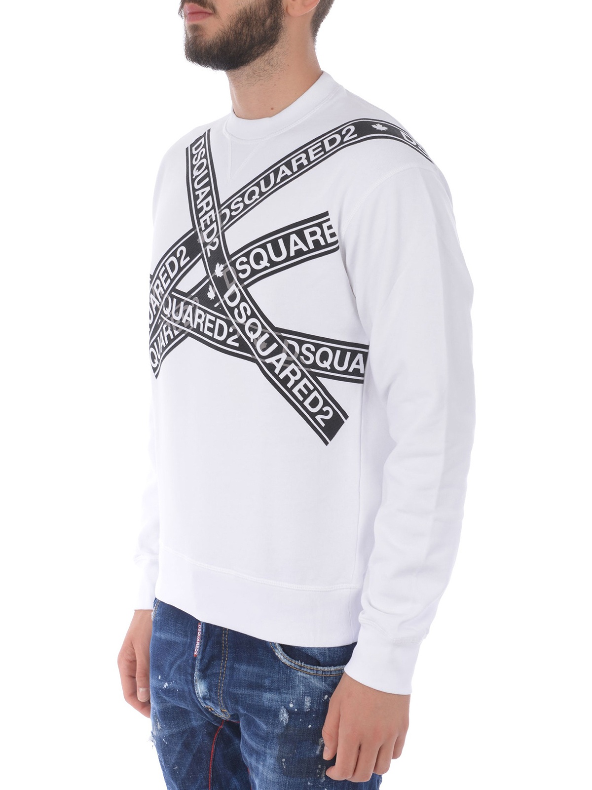 Dsquared2 Logo Sweater In White