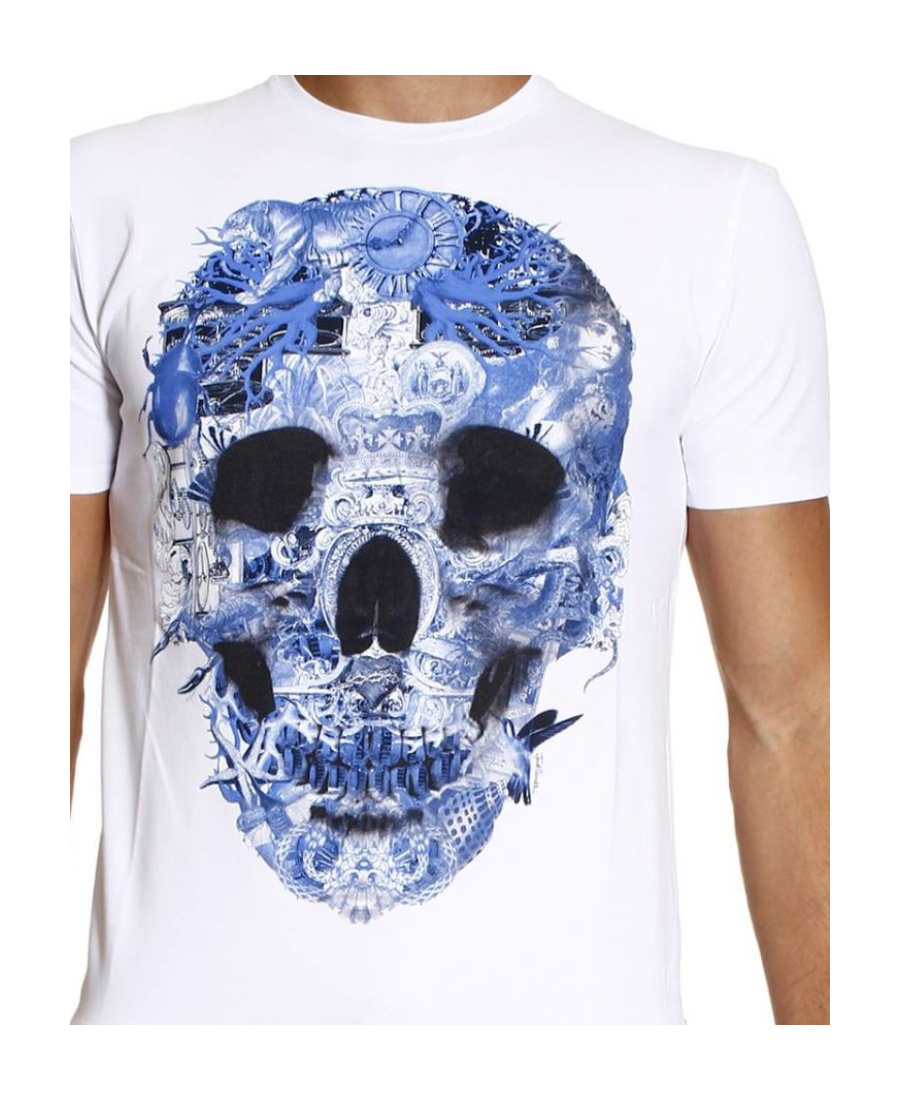 Just Cavalli Pattern Printed T-shirt In White