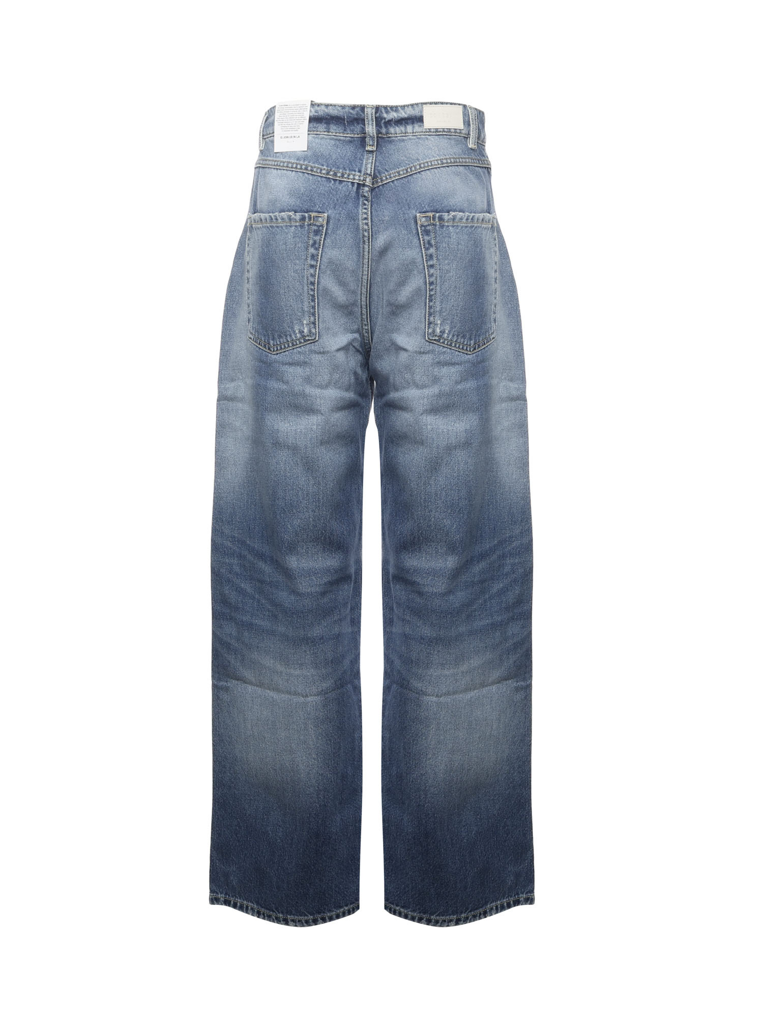 Icon Denim Denim Trousers With Belt Loops In Blue