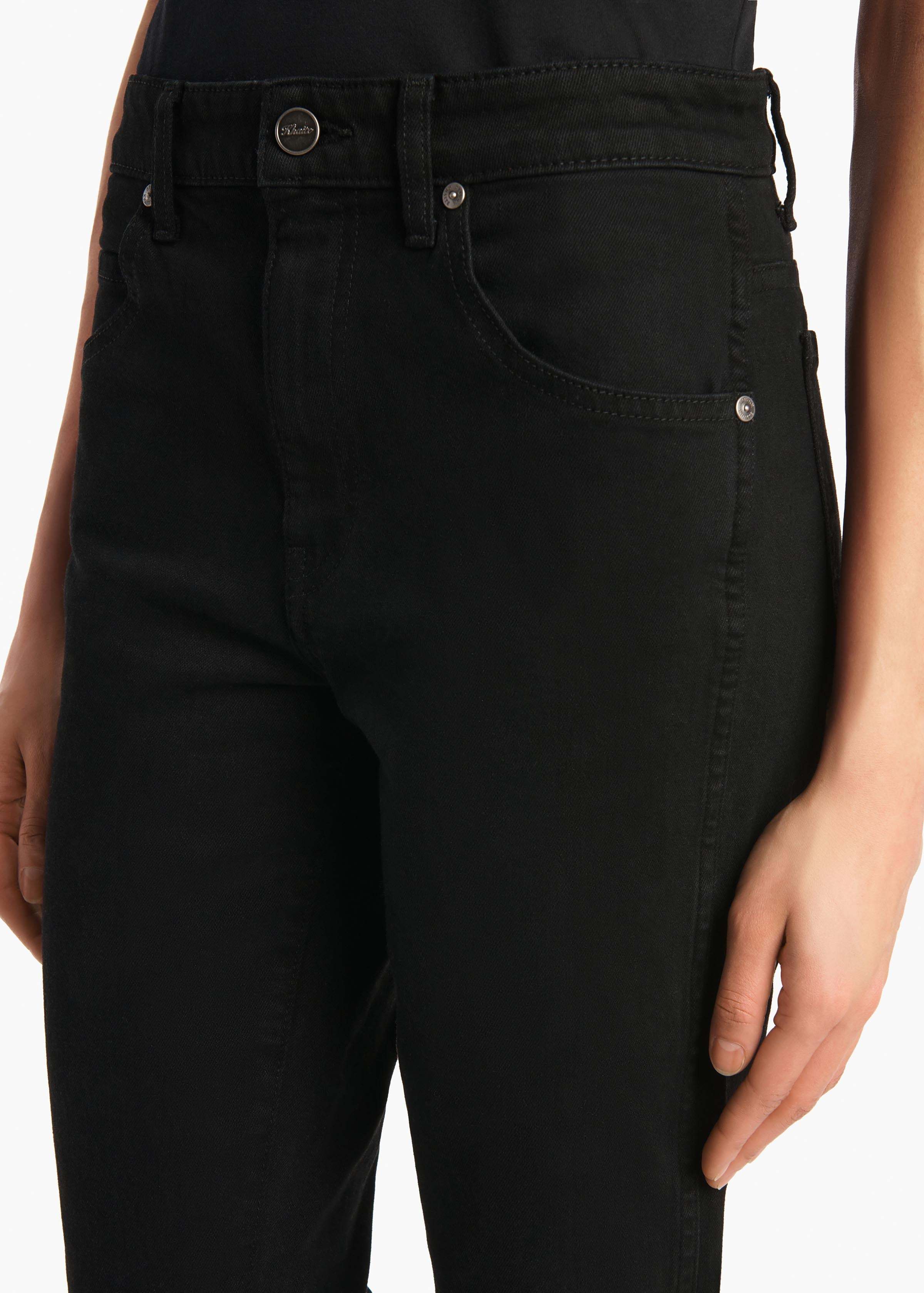 Khaite Denim Trousers With Belt Loops In Black