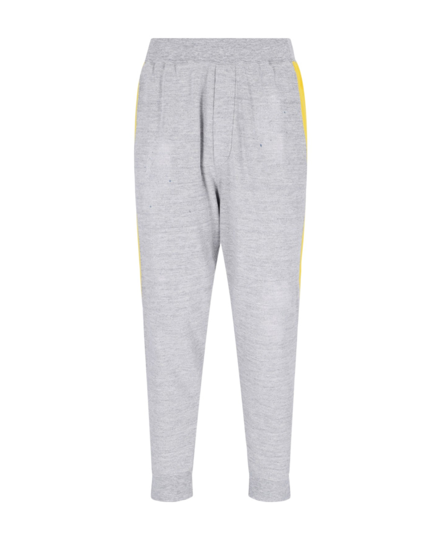 Dsquared2 Elastic Waistband Sweatpants In Gray