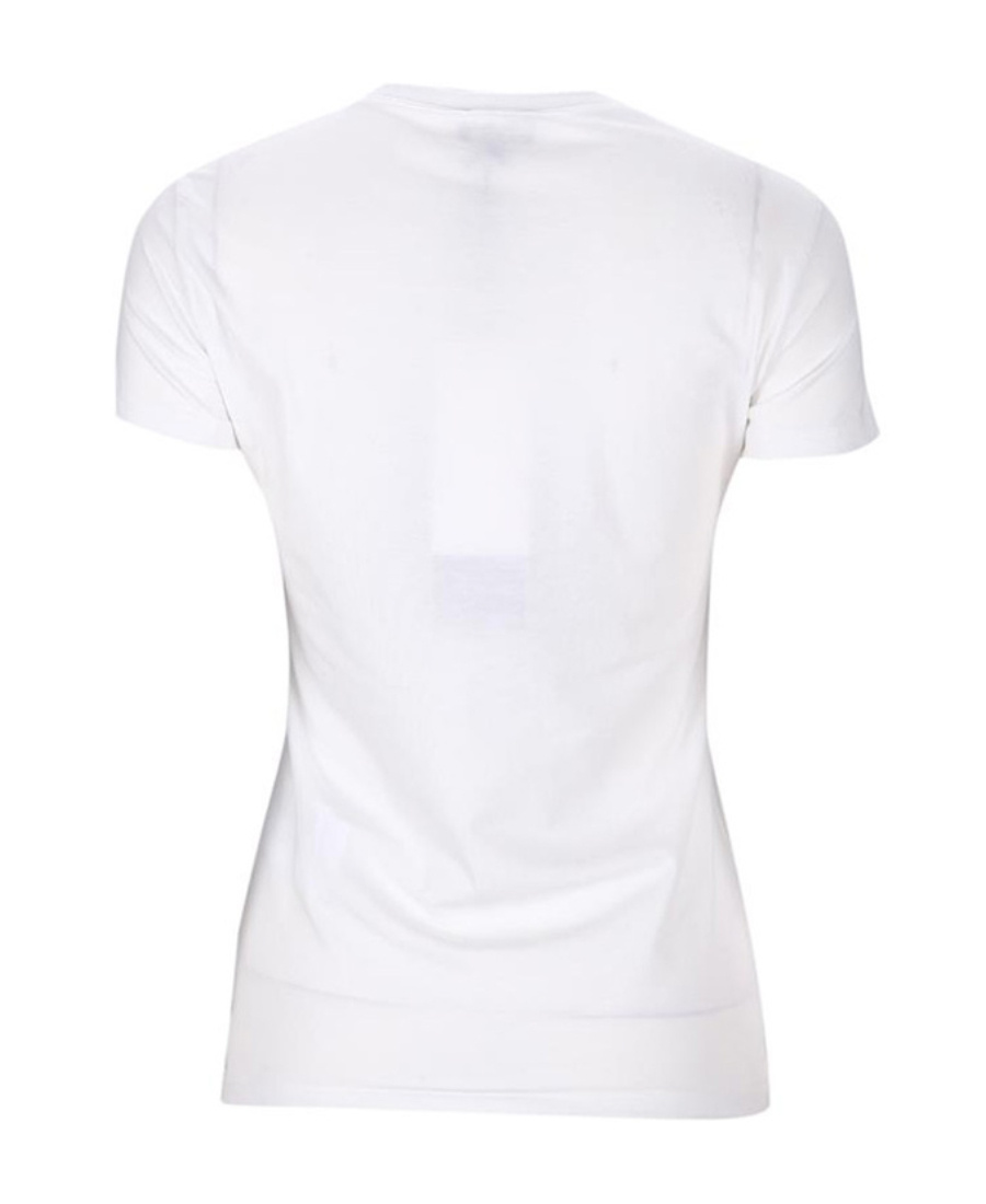 Armani Jeans T-shirt With Round Neck And Short Sleeves In White