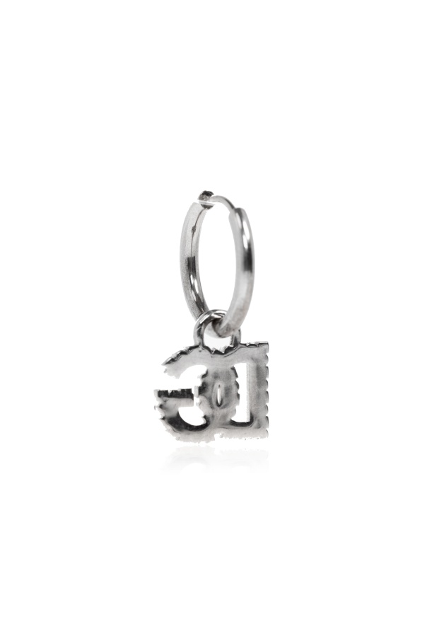 Dolce & Gabbana Single Drop Earring In Black