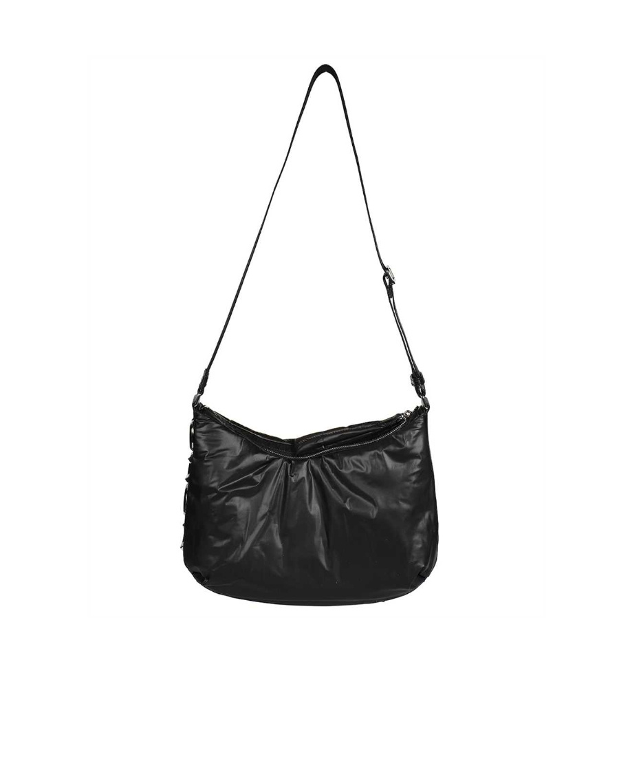 Michael Kors Adjustable Strap Shoulder Bag With Side Buckles In Black