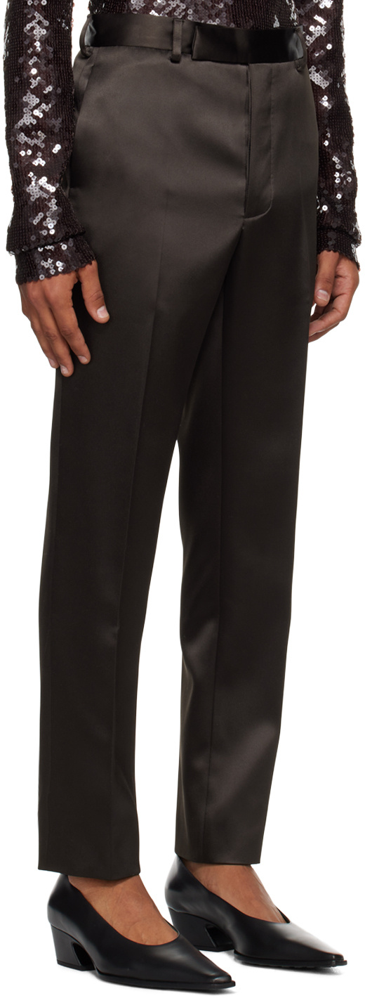 16arlington Slim-fit Triacetate- And Nylon-blend Satin Trousers.