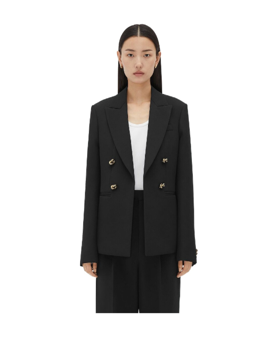 Bottega Veneta Women Wool Double-breasted Jacket In Black