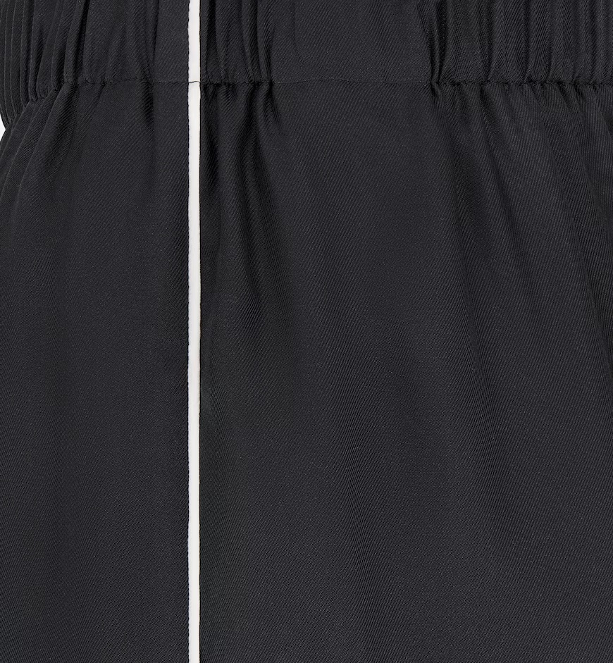 Dior Elastic Waist Casual Pants In Black