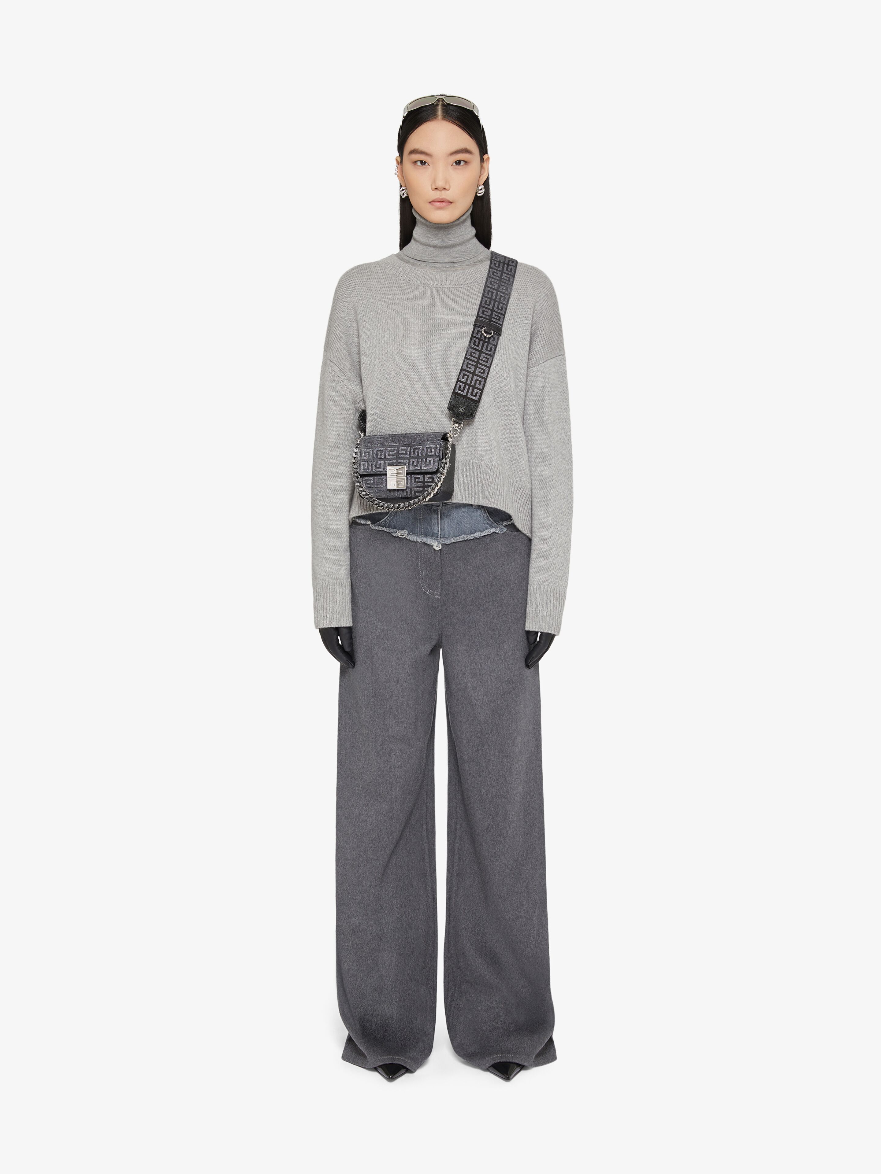 Givenchy 4g Small Shoulder Bag In Gray