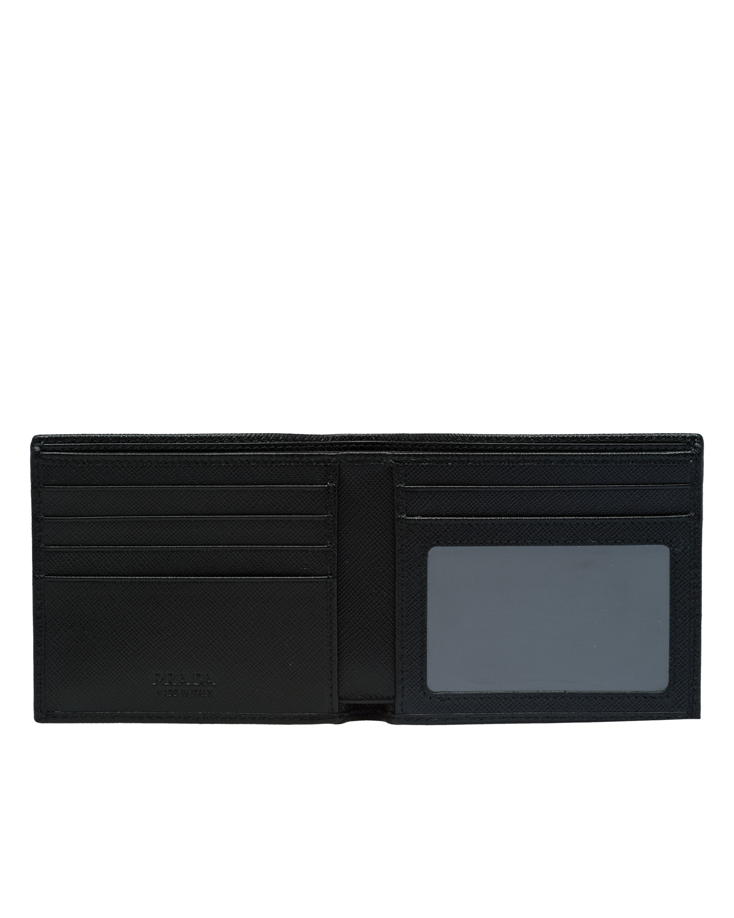 Prada Saffiano Leather Wallet In Black