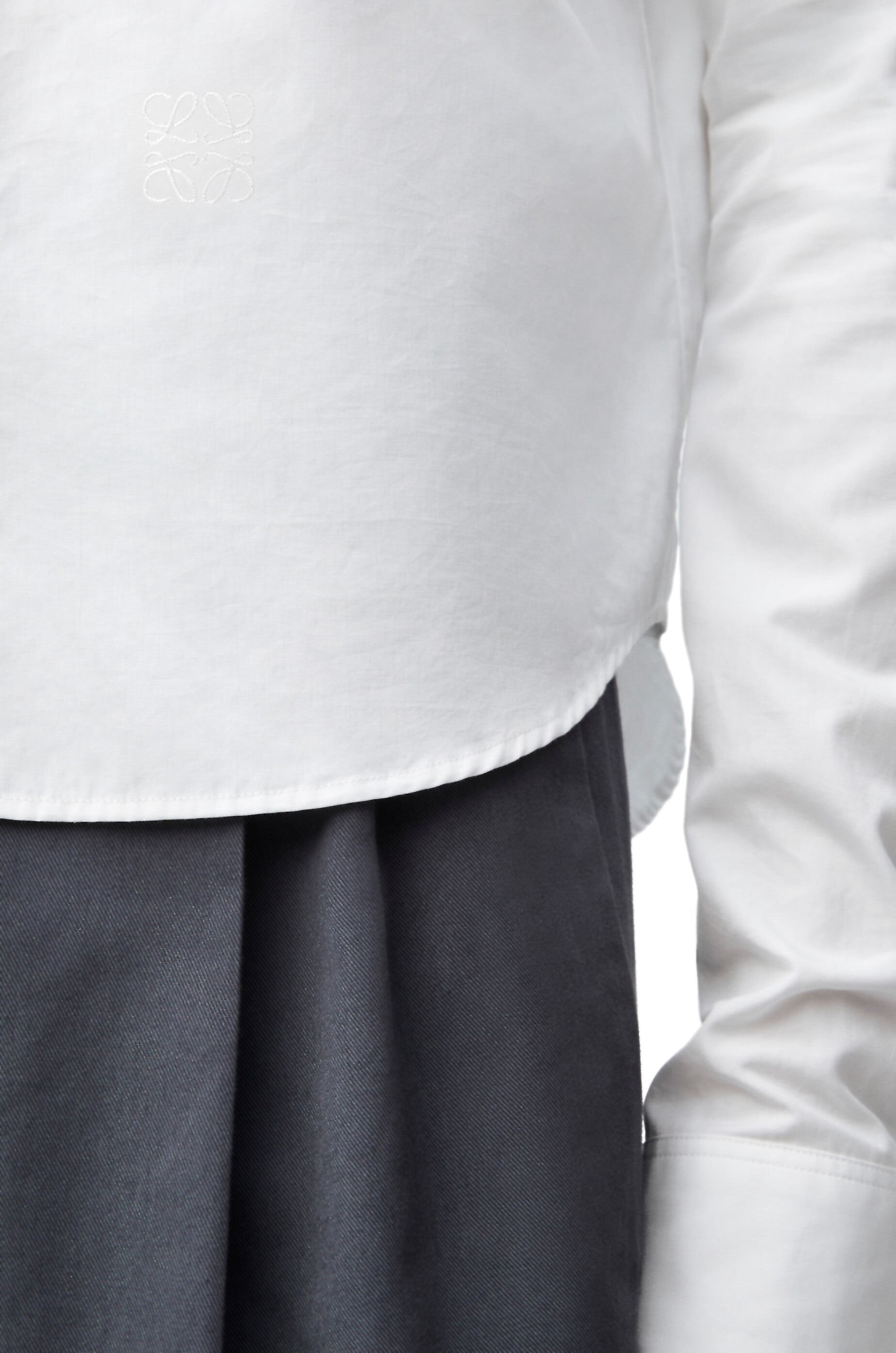 Loewe Long-sleeved Shirt In White