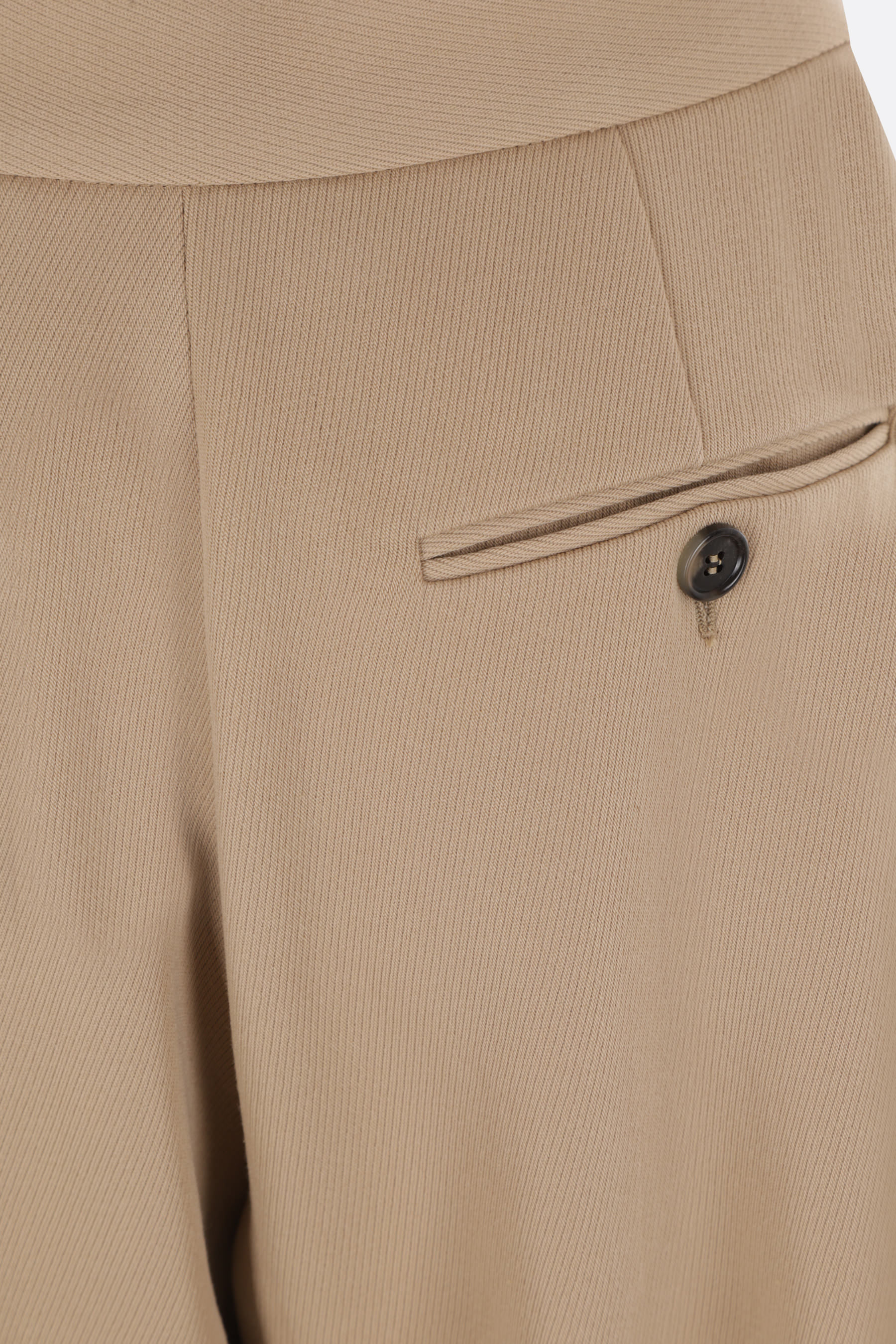 Marni Pleated Cropped-leg Trousers In Nude