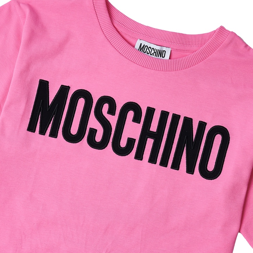 Moschino Item O-neck Short-sleeved T-shirt In Pink