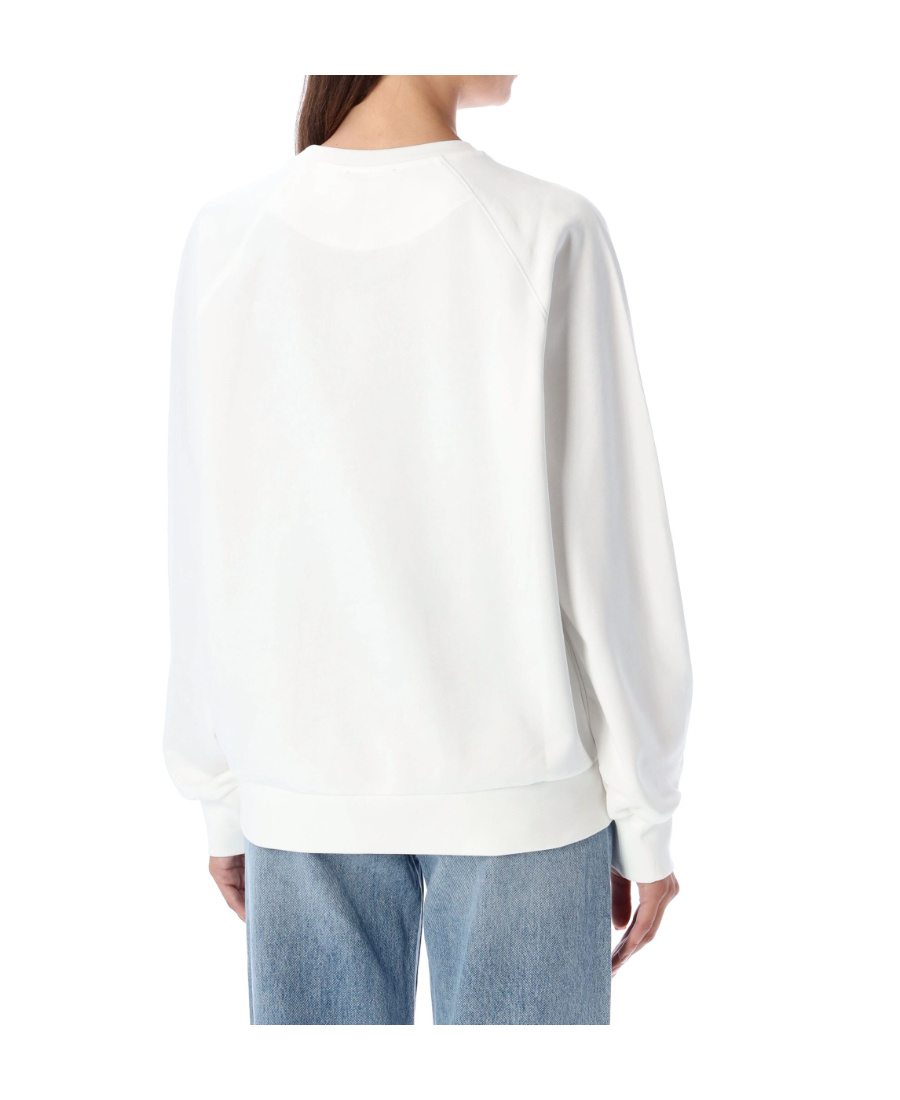 Apc Sonia Logo-embroidered Cotton Sweatshirt In White