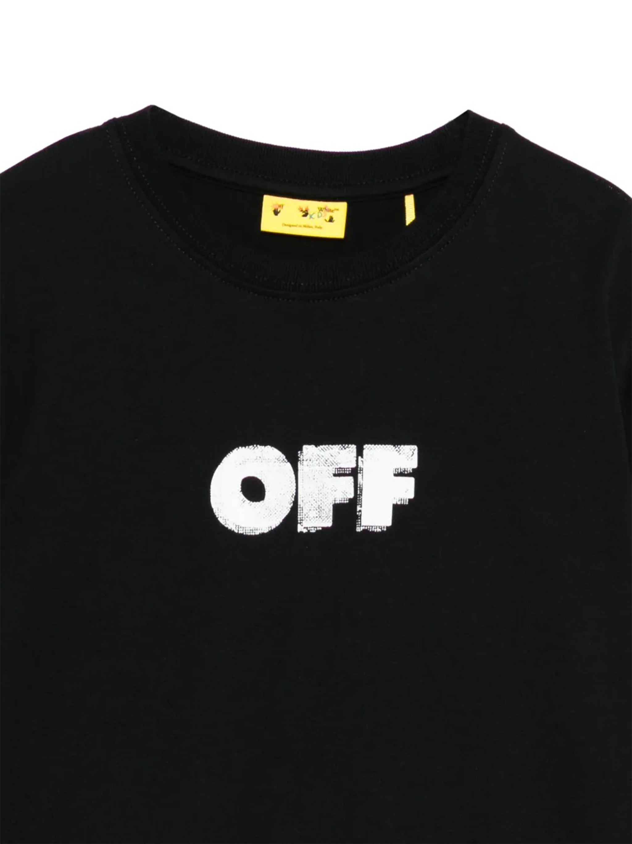 Off-white Logo-print Long-sleeve T-shirt In Black
