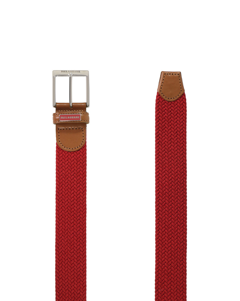 Paul & Shark Logo Belt In Red