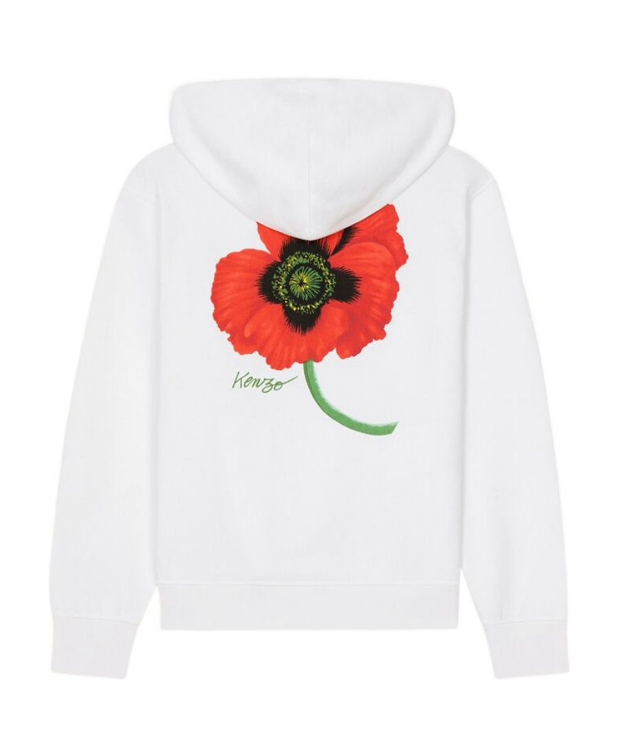 KENZO 'KENZO POPPY' HOODED SWEATSHIRT