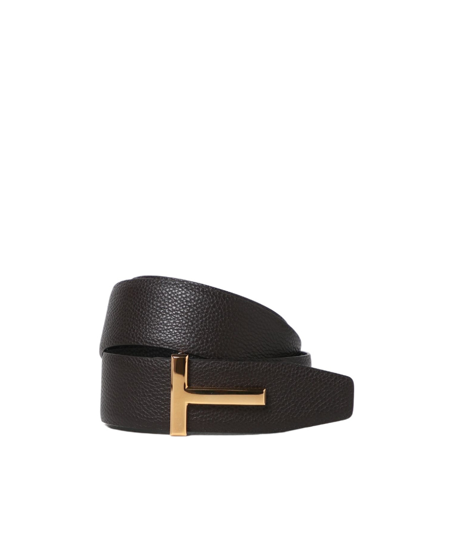 Tom Ford Logo-plaque Leather Belt
