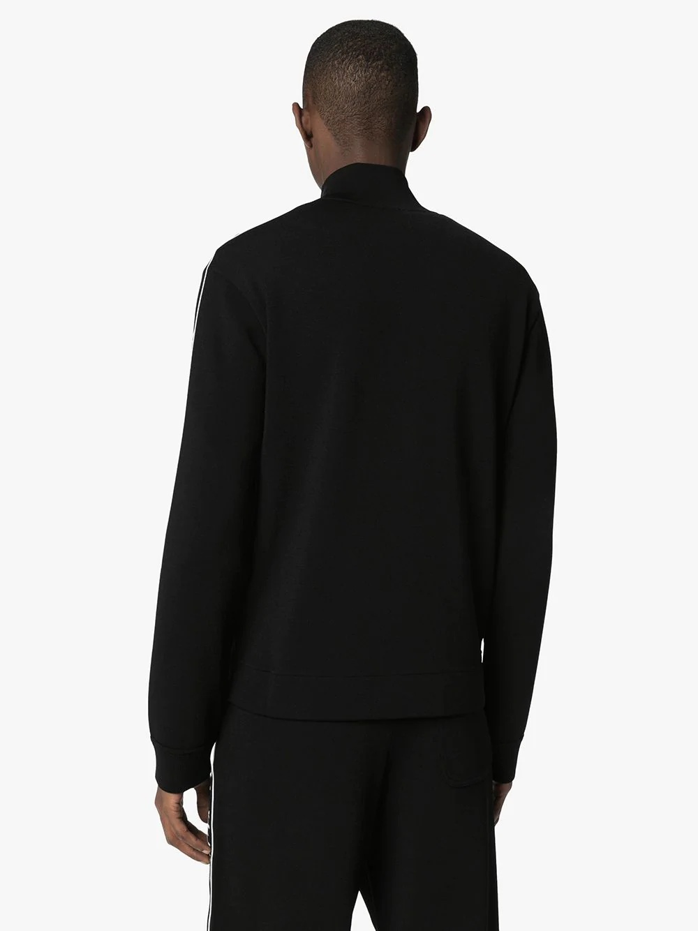Valentino Zip-up Sweatshirt In Black