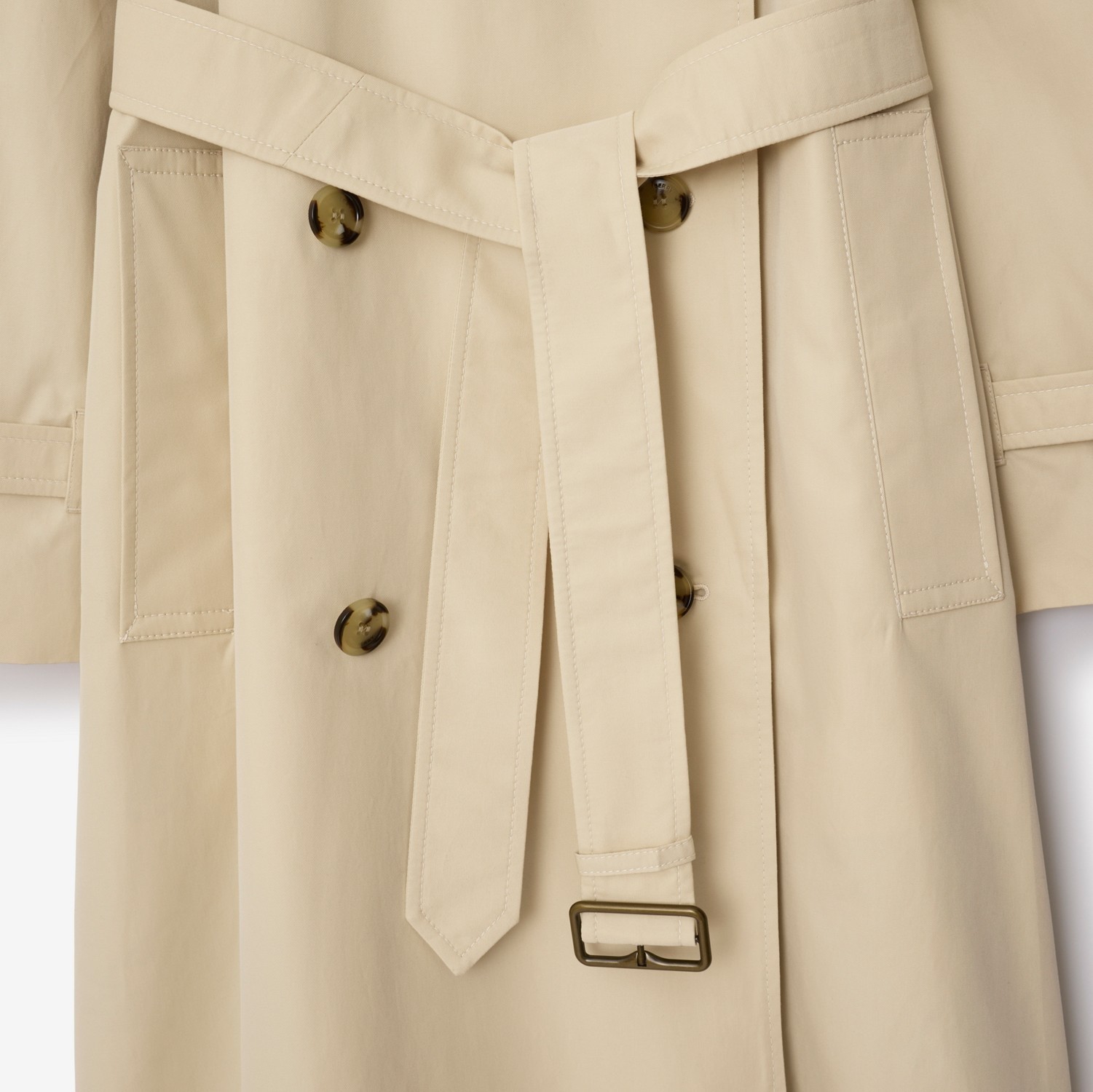 Burberry Long Highgrove Castleford Trench Coat In Black