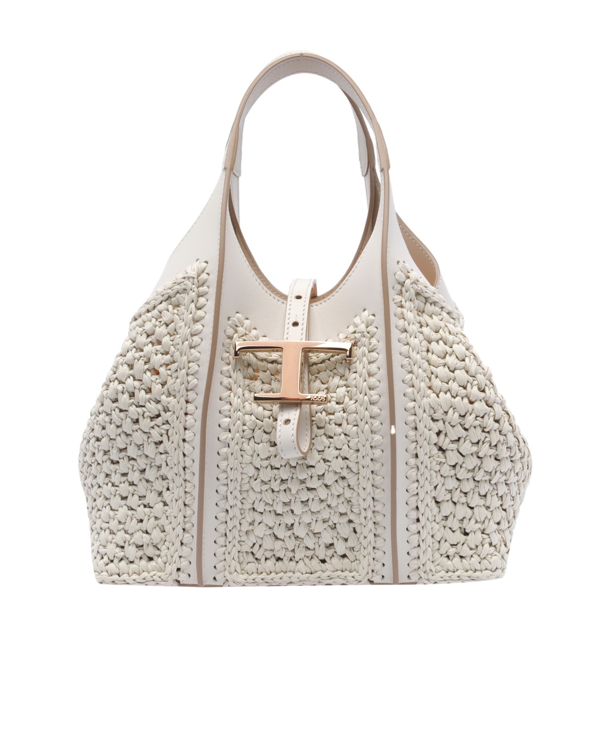Shop Tod's T Timeless Shoulder Bag In Nude