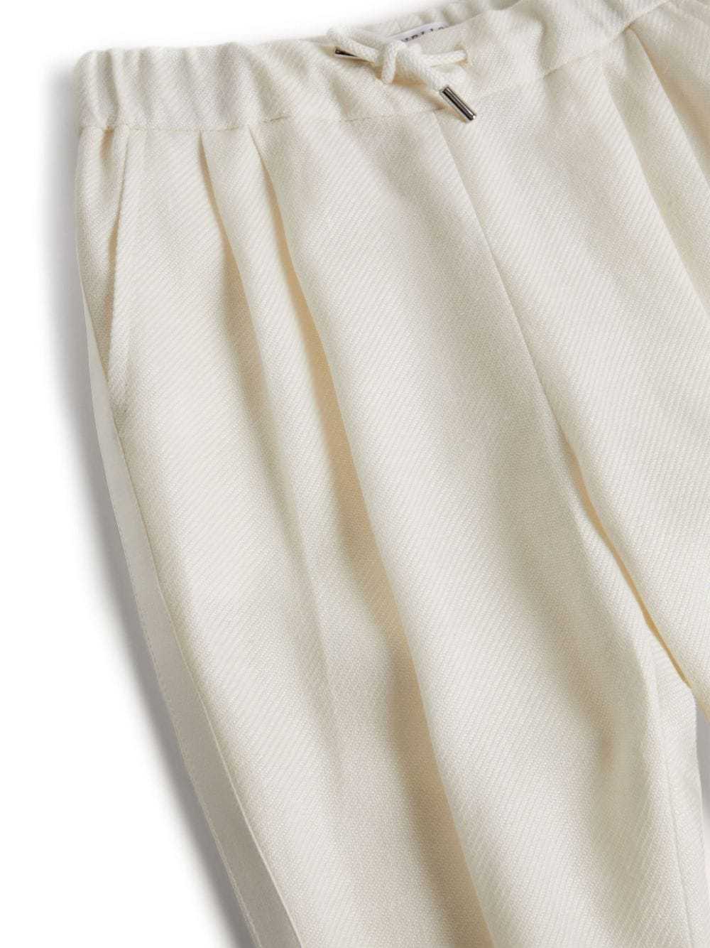 Brunello Cucinelli Rope Trousers In White