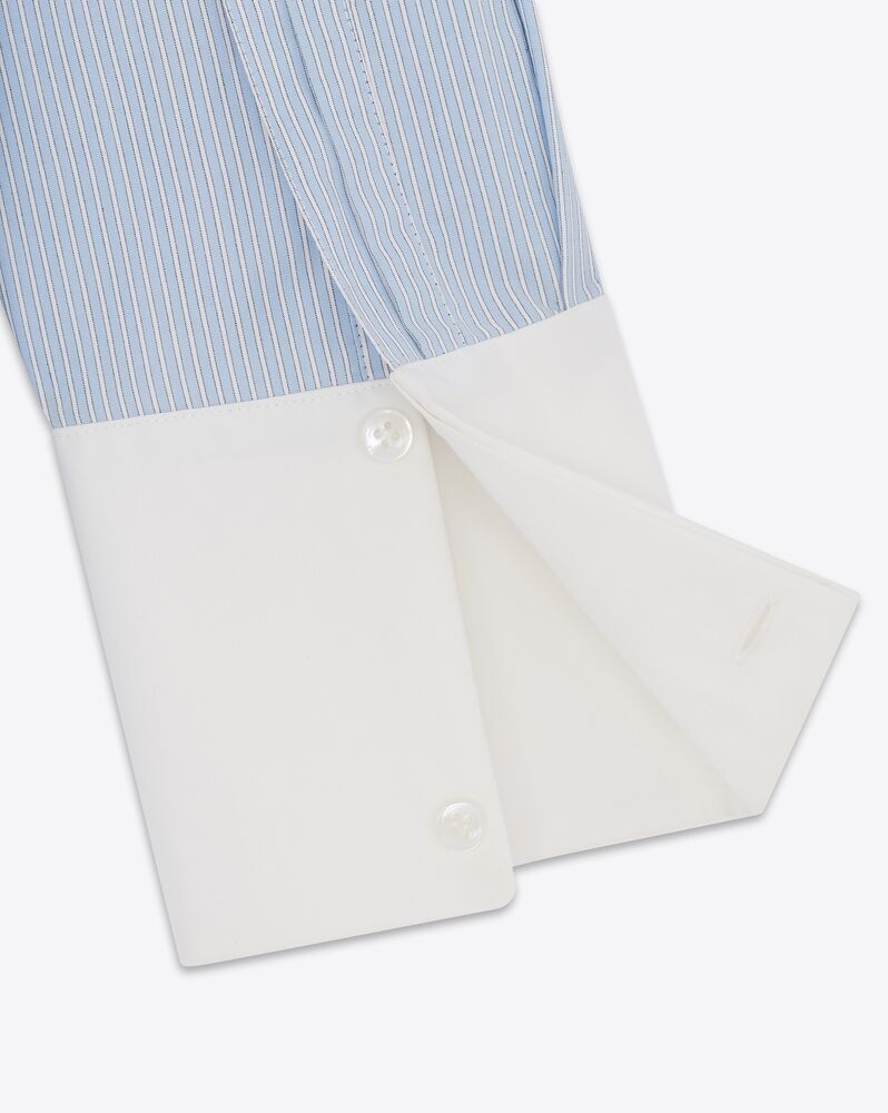 Shop Saint Laurent Winchester Boyfriend Shirt In Cotton In White