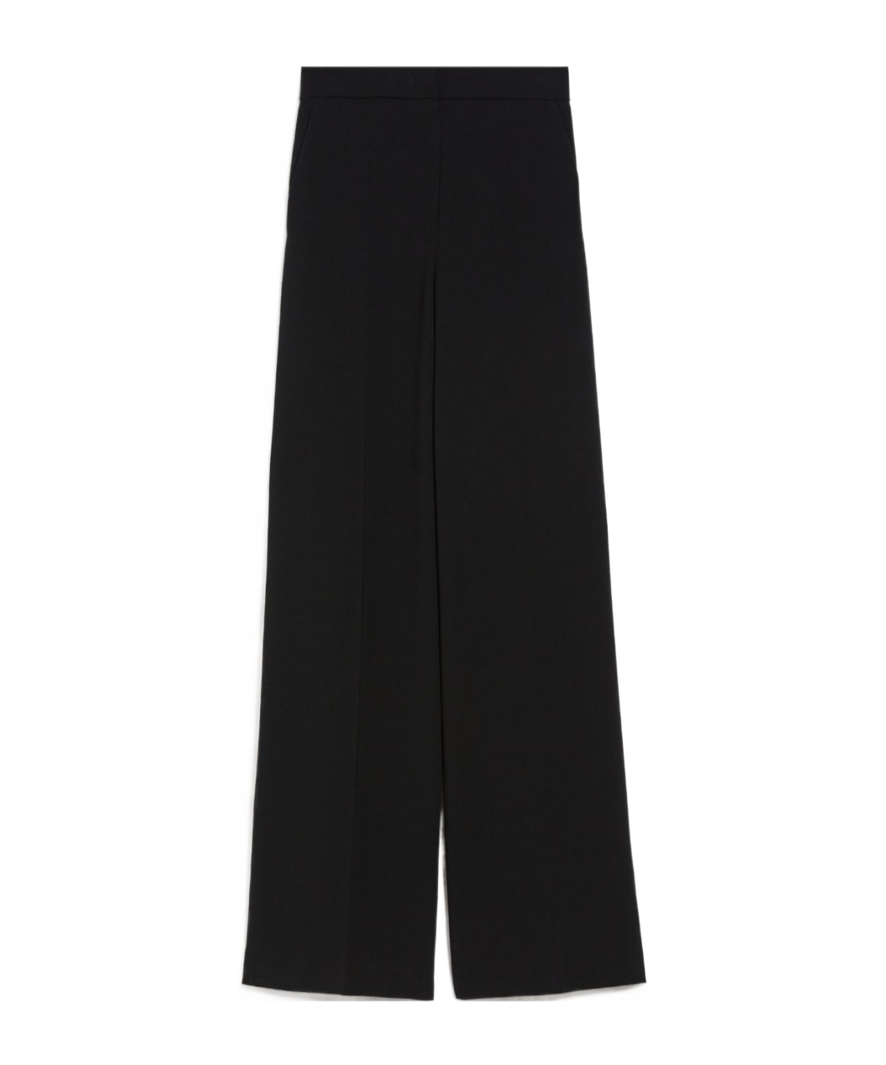 Shop Max Mara Straight Casual Pants In Black