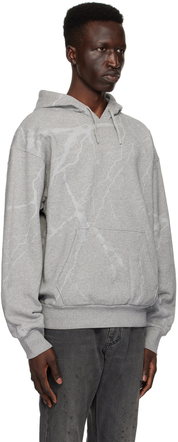 Givenchy Pull Rope Hooded Sweater In Gray