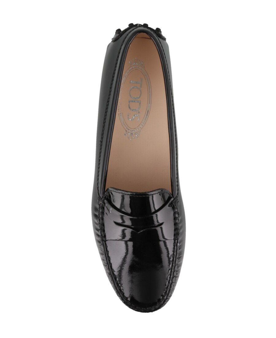 Tod's Woman Loafers Black Size 8 Leather In Black