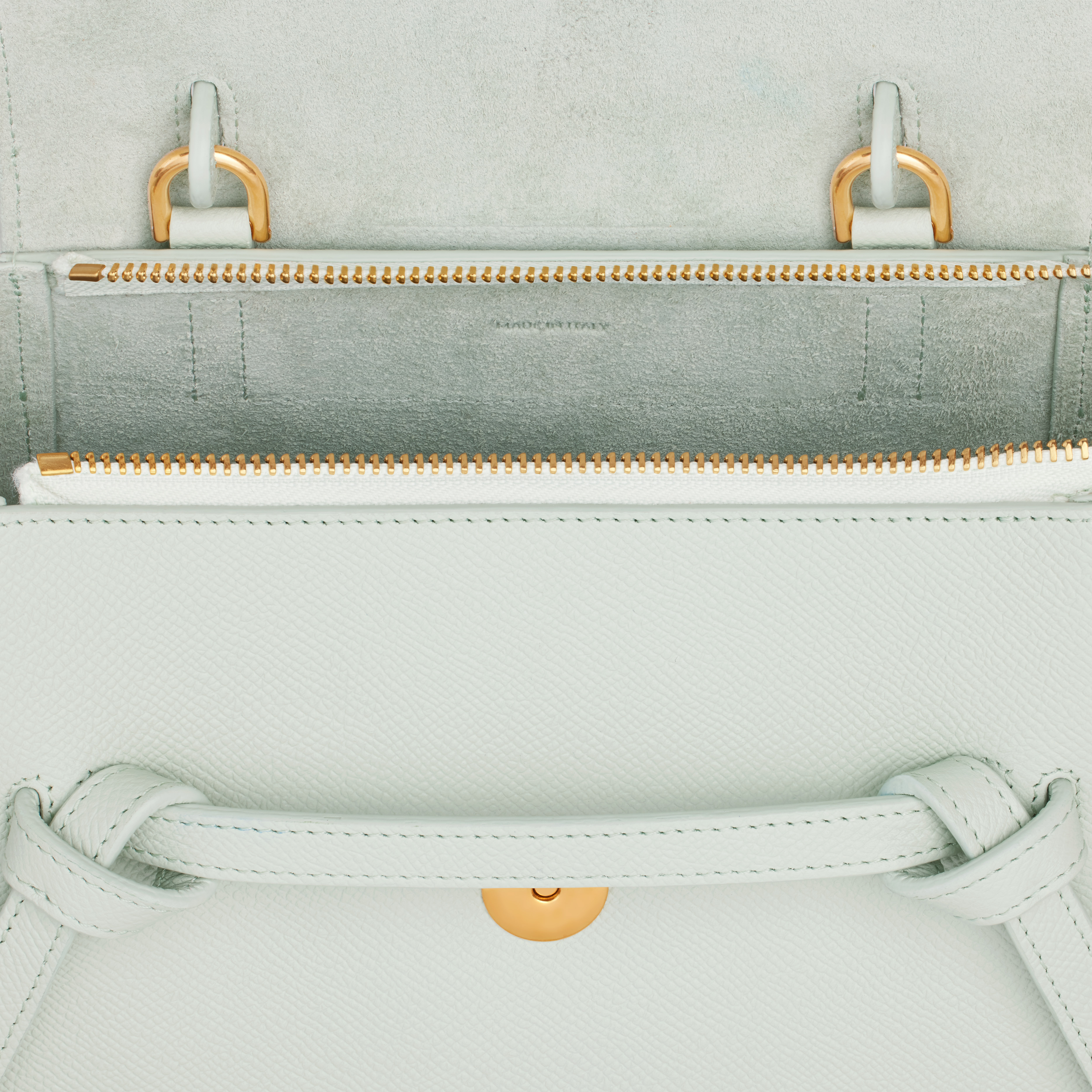 Celine Nano Belt Handbag In Green