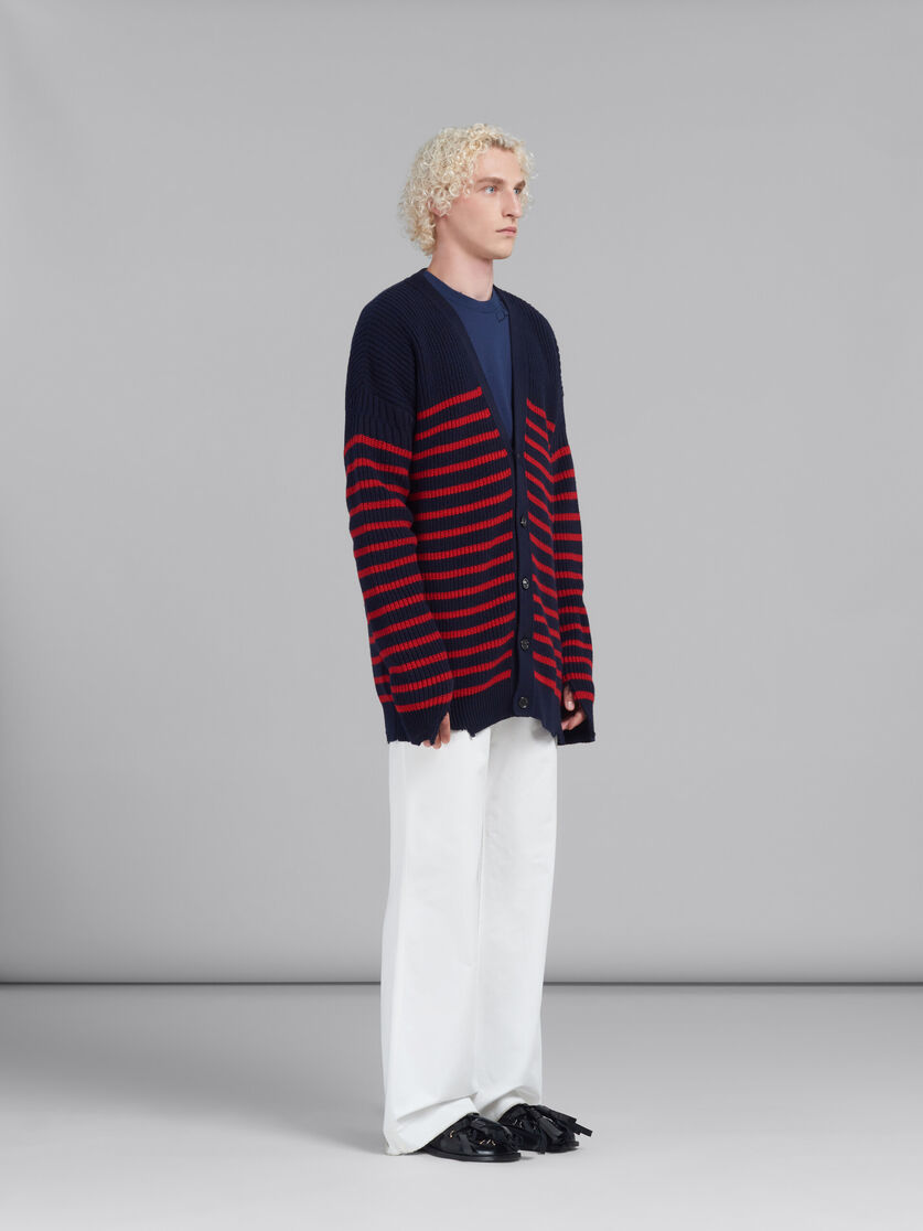 Marni Logo-patch Cotton T-shirt In Blue