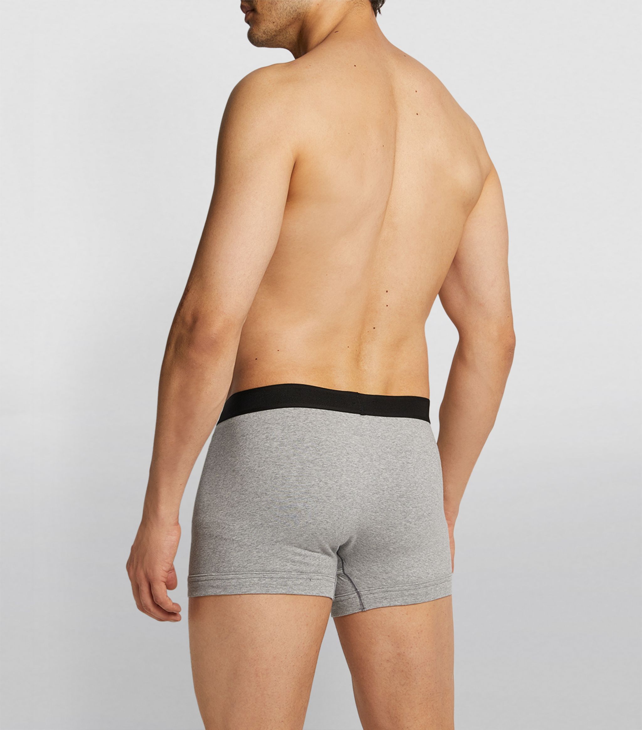 Tom Ford Set Of 2 Logo-waistband Cotton Boxer Briefs Clothing In Gray