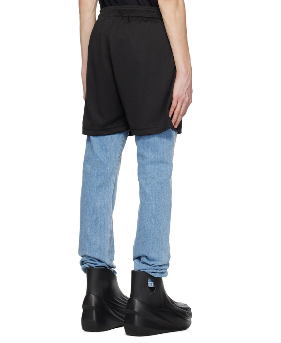 Alyx Layer With Elastic Waist Denim Trousers In Black