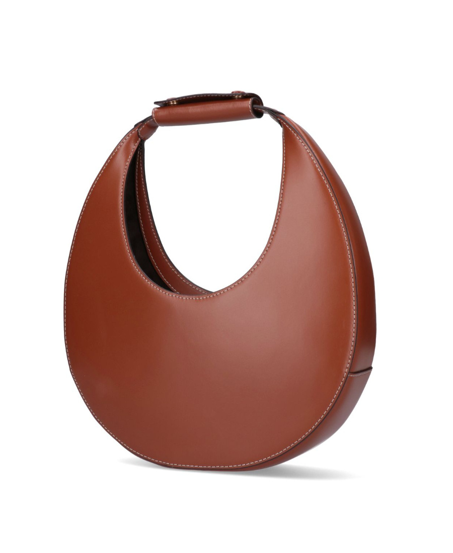 Shop Staud Moon Tote Bag In Brown