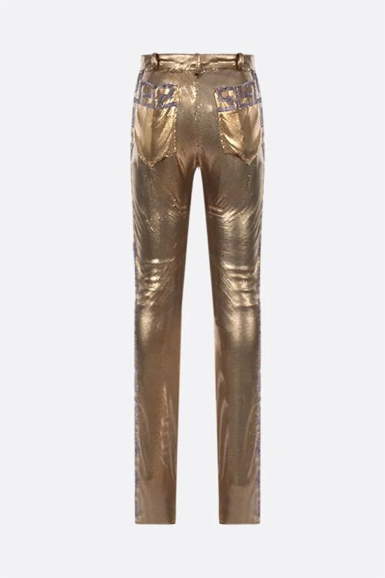 Versace Belt Loops Slacks In Brown