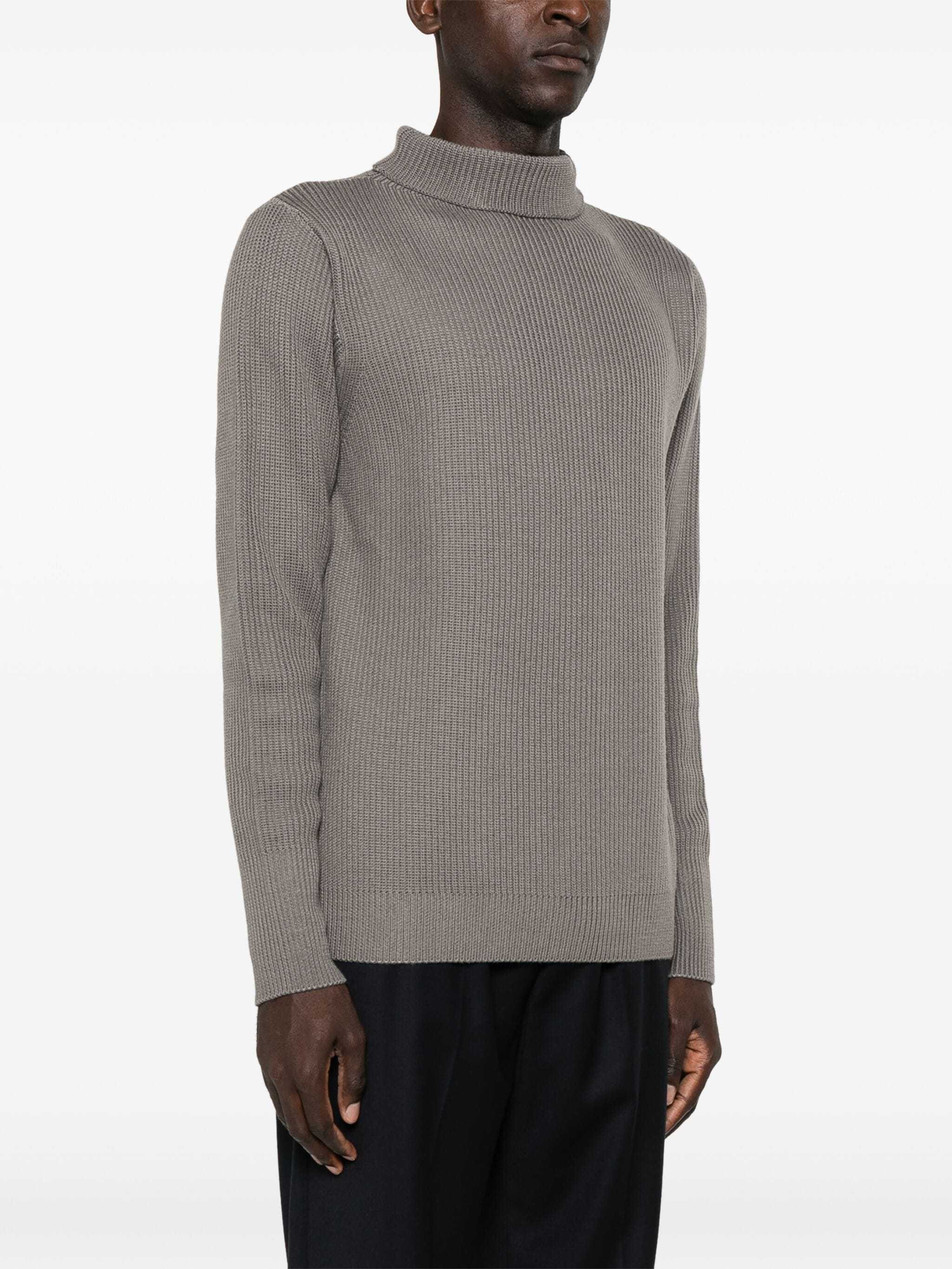 Shop Barena Venezia Turtleneck Sweater In Gray
