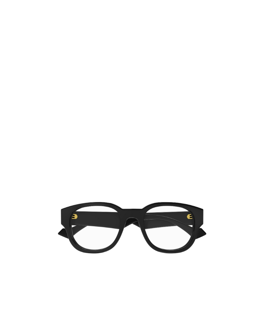 Gucci Tortoiseshell Logo-engraved Glasses In Black