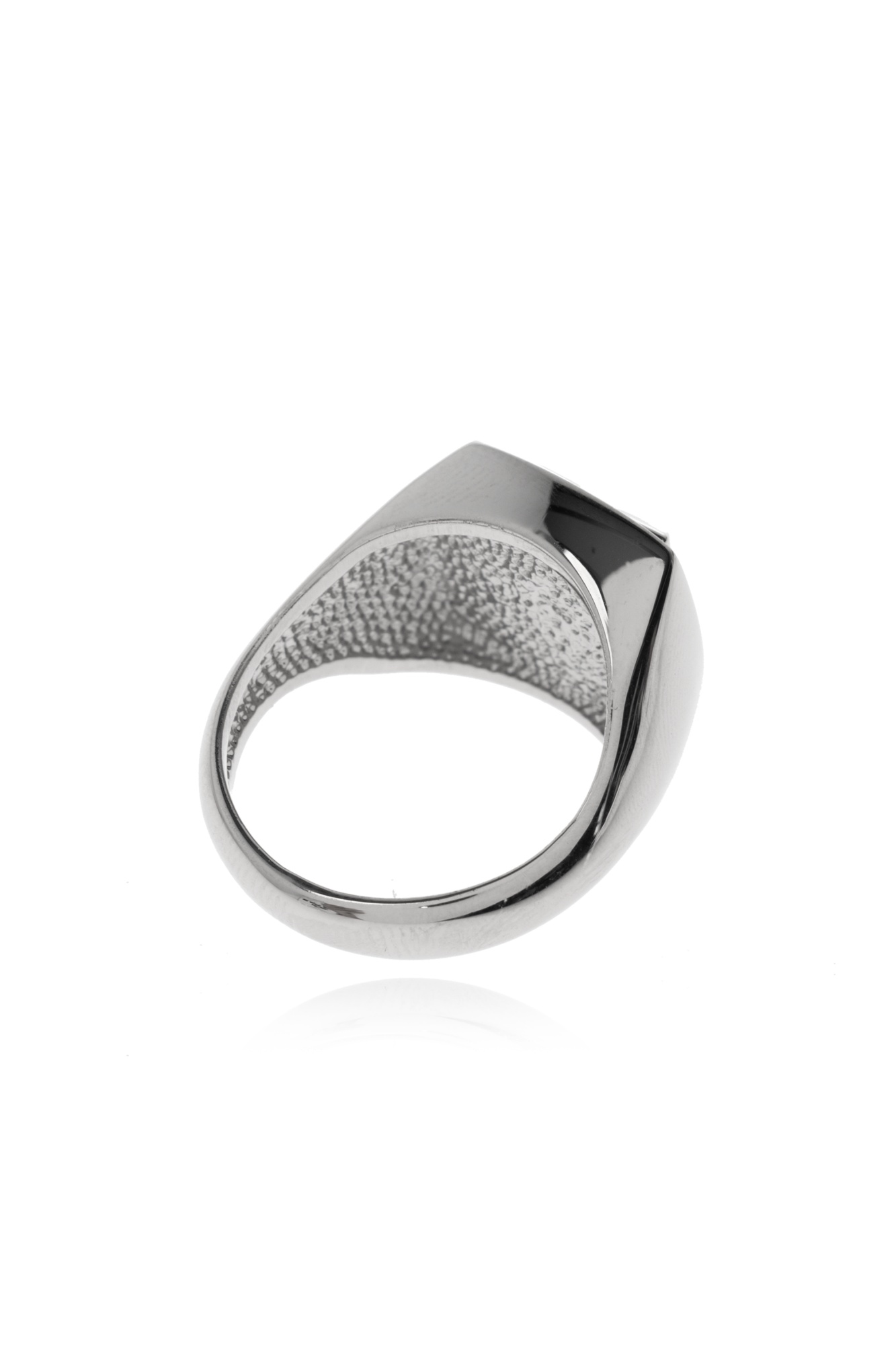 Off-white Arrows Signet Ring In Gray