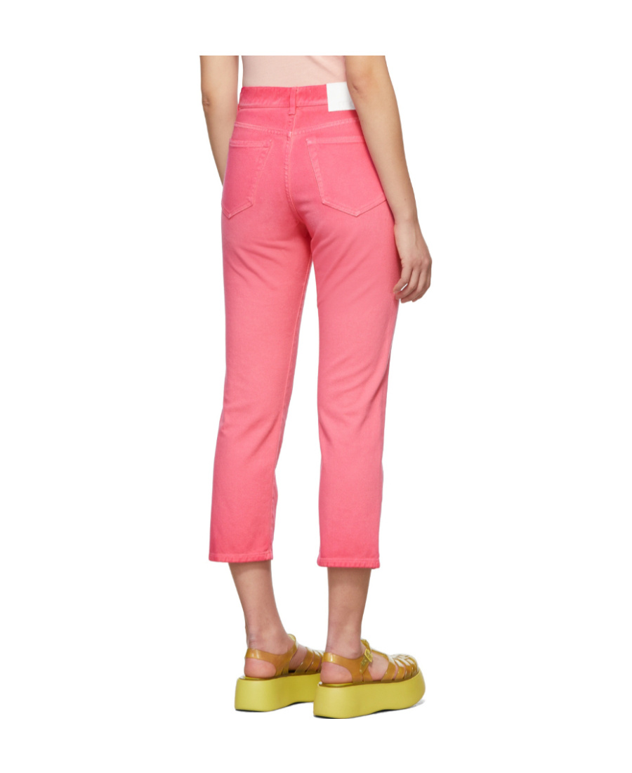 Msgm Pink Faded Jeans In Pink