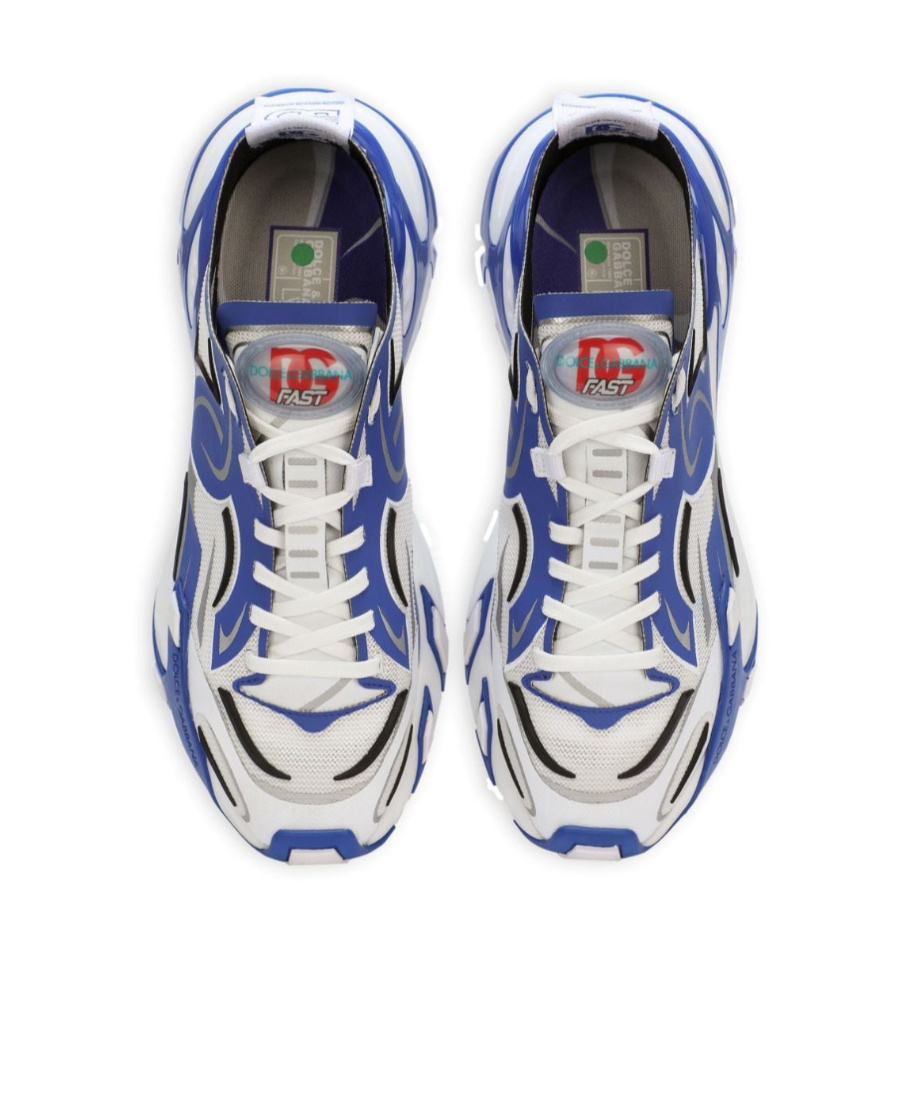 Dolce & Gabbana Fast In Maglina Panelled Sneakers In White