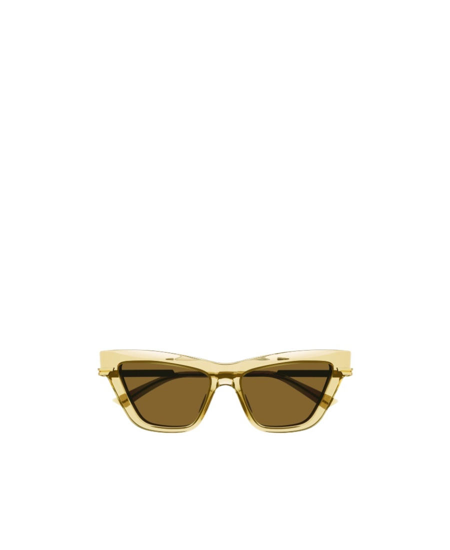 Bottega Veneta Classic Cat-eye Frame Sunglasses In Green