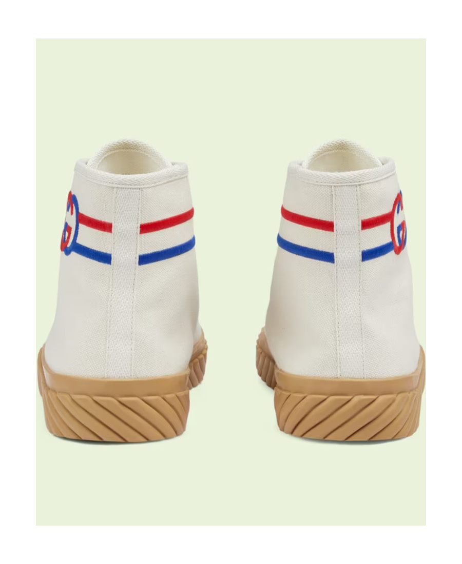 Gucci Gg High-top Sneakers In White