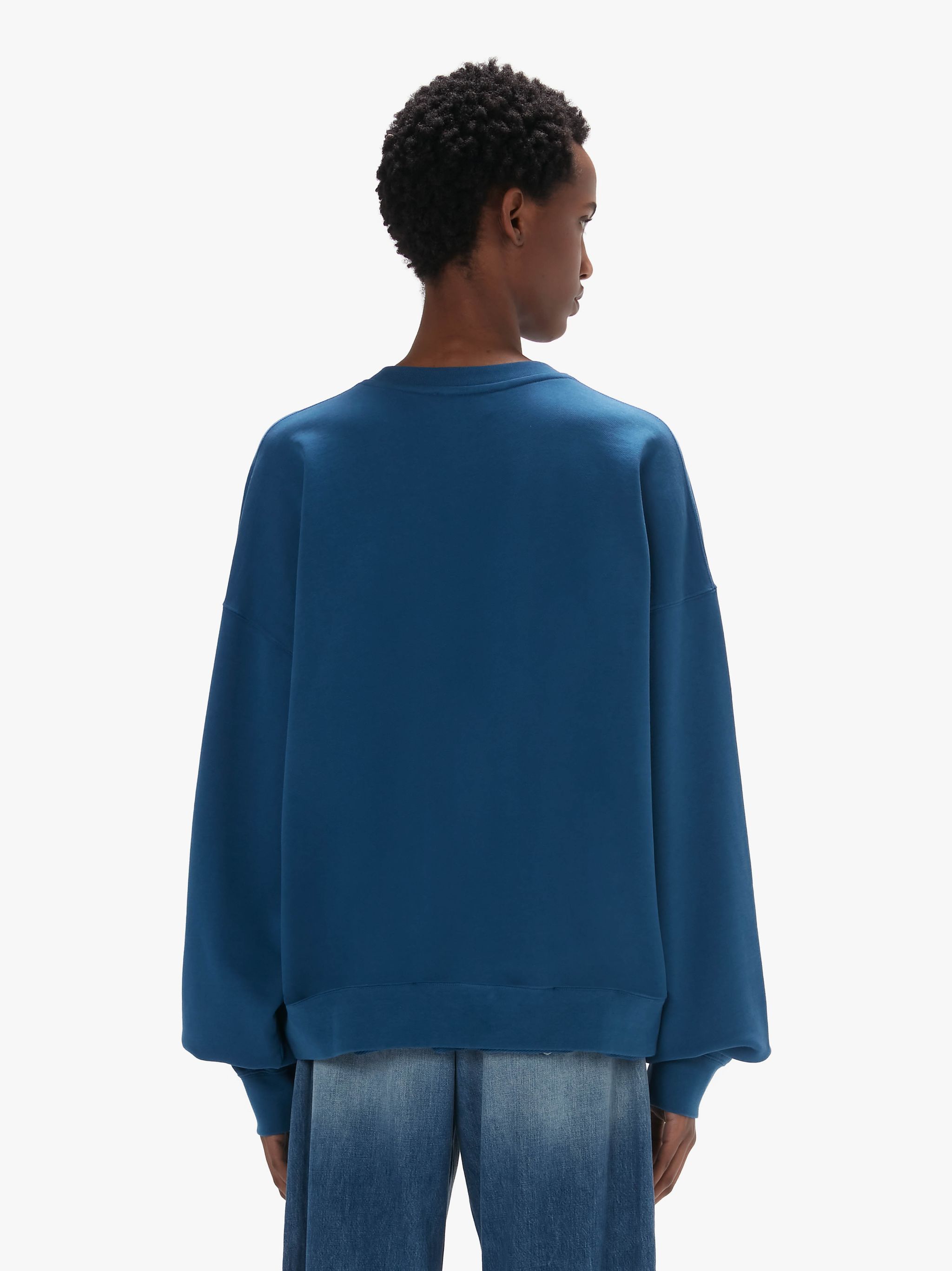Jw Anderson X Christiane Kubrick Jack On The Computer Sweatshirt In Blue