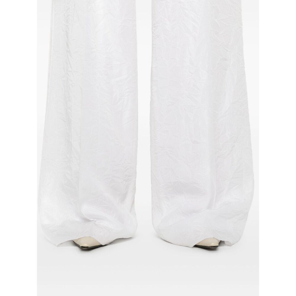 Max Mara Laringe High-waist Straight-leg Trousers In White