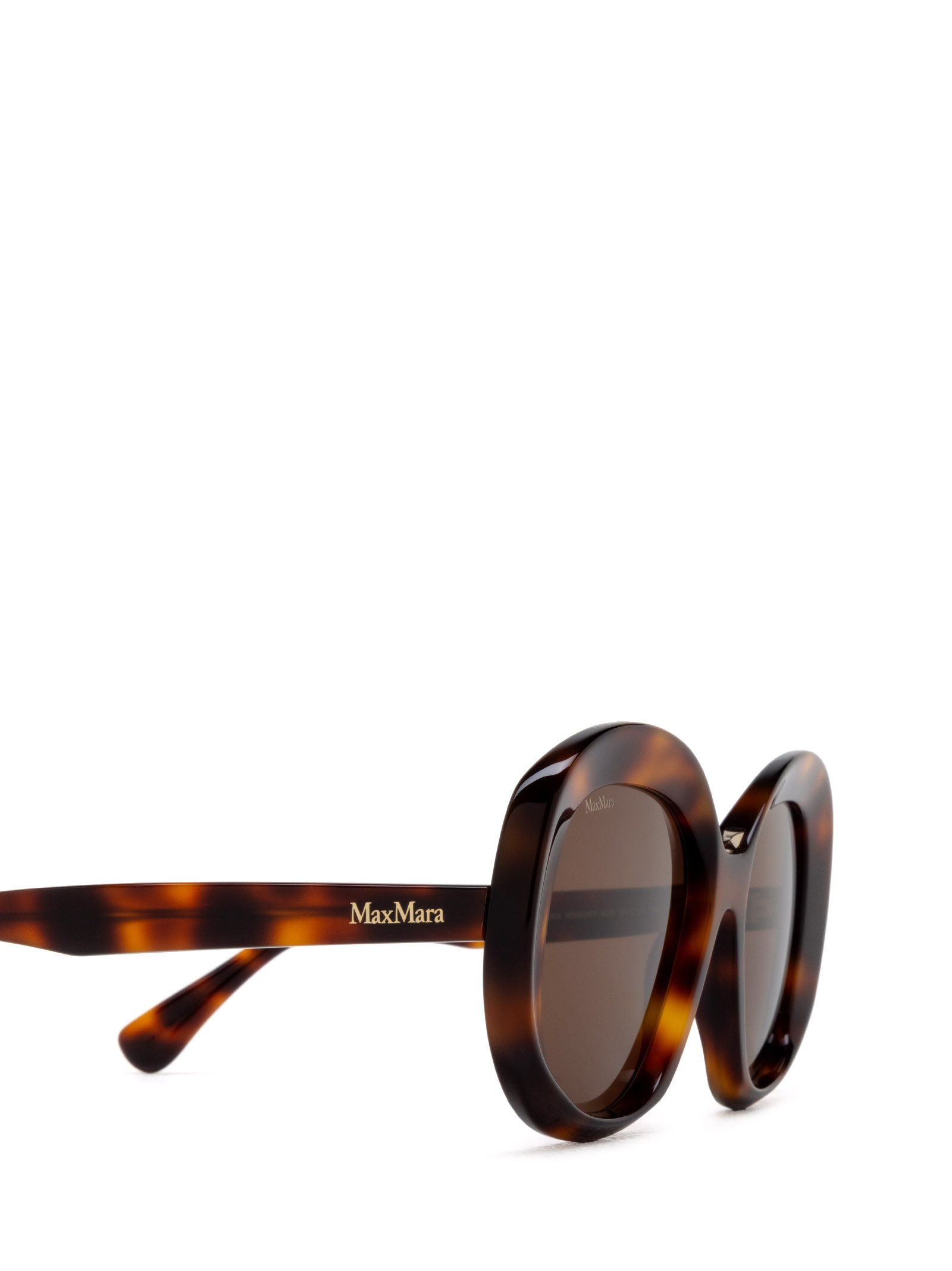 Max Mara Logo Sunglasses In Green