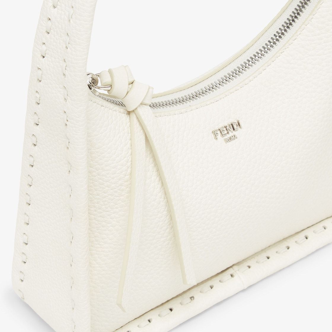 Fendi Mini Fendessence Selleria Tote Bag In White