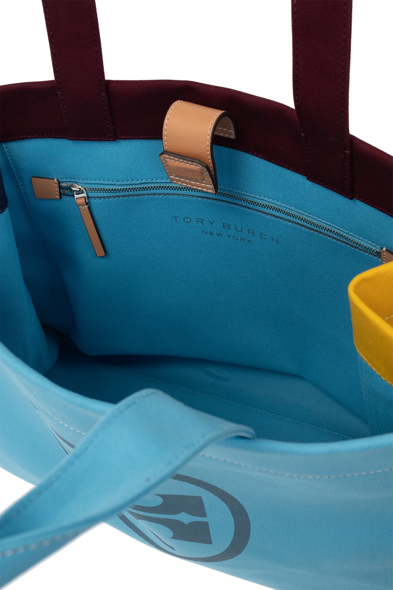 Tory Burch Colour-block Tote Bag In Blue